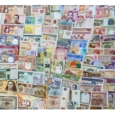 100 Cédulas de 100 Países Diferentes Fe - Impecáveis
