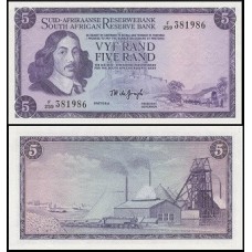 South Africa África do Sul P-112c Fe 5 Rand ND (1966-76) Jan Van Riebeeck