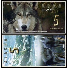 Alaska 5 Dollar 2016 Fe Lobo Fantasia