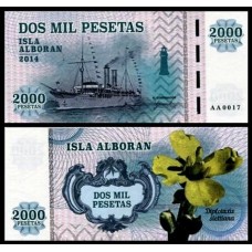 Alboran 2.000 Pesetas 2014 Fe Fantasia
