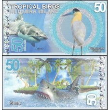 Aldabra Islands Tropical Birds 50 Dollars 2017 Fe Fantasia