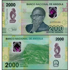 Angola P-163a Fe 2.000 Kwanzas 2020 Polímero Angola P-163a Fe 2.000 Kwanzas 2020 Polímero
