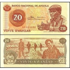 Angola P-109a Fe 20 Kwanzas 1976