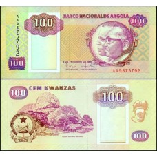 Angola P-126 Fe 100 Kwanzas 1991 Angola P-126 Fe 100 Kwanzas 1991