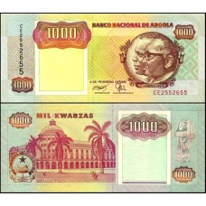 Angola P-129b Fe 1.000 Kwanzas 1991