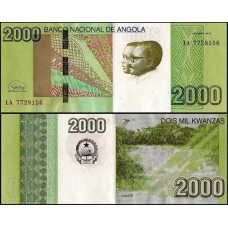 Angola P-157b Fe 2.000 Kwanzas 2012/2017 Angola P-157b Fe 2.000 Kwanzas 2012/2017
