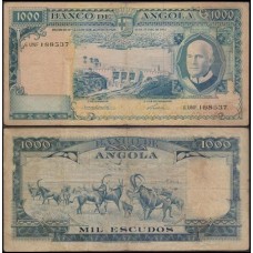 Angola P-96 Mbc 1.000 Escudos 1962 Angola P-96 Mbc 1.000 Escudos 1962