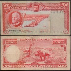 Angola P-97 Mbc 500 Escudos 1970 Angola P-97 Mbc 500 Escudos 1970