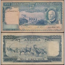 Angola P-98 Mbc 1.000 Escudos 1970 Angola P-98 Mbc 1.000 Escudos 1970