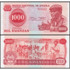 Angola P-117a Fe 1.000 Kwanzas 1979 Angola P-117a Fe 1.000 Kwanzas 1979