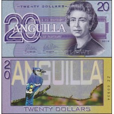 Anguilla 20 Dollars 2019 Fe Fantasia Rainha ♛