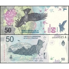 Argentina P-363a Fe 50 Pesos ND (2018) 