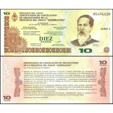 Argentina P-S2361a Fe 10 Pesos 2001 Chaco Quebracho