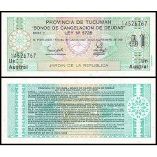 Argentina P-S2711c Fe 1 Austral 1991 Tucuman