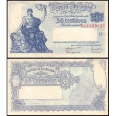 Argentina P-250a.6 Sob 50 Centavos ND (1947-48)
