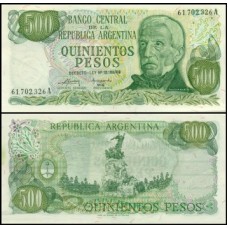 Argentina P-298c Fe 500 Pesos ND (1975)