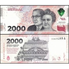 Argentina P-371a Fe 2.000 Pesos 2023 Ramón Carrillo e Cecilia Grierson