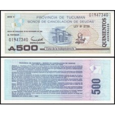 Argentina P-S2716 Fe 500 Australes 1991 Tucuman