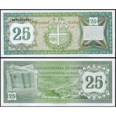 Aruba P-3 Fe 25 Florin 1986 Aruba P-3 Fe 25 Florin 1986