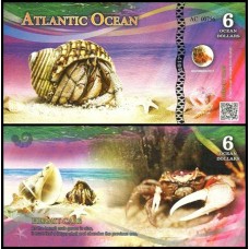 Atlantic Ocean Oceano Atlântico 6 Dollars Carangueijo Fe Fantasia