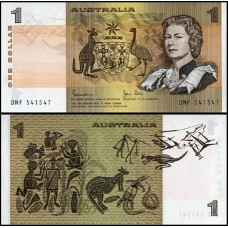 Austrália P-42d Fe 1 Dollar ND (1974-83) Rainha ♛
