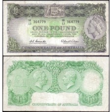 Austrália P-34a Mbc 1 Pound ND (1961) Rainha ♛