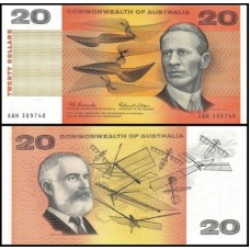 Austrália P-41a S/Fe 20 Dollars ND (1966)