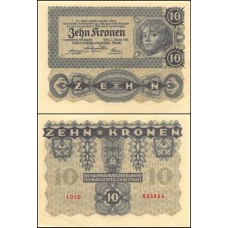 Áustria P-75 Fe 10 Kronen 1922 Áustria P-75 Fe 10 Kronen 1922