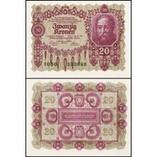 Áustria P-76 Fe 20 Kronen 1922 Áustria P-76 Fe 20 Kronen 1922