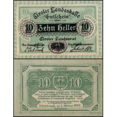Áustria P-S142 Fe 10 Heller 1920 Áustria P-S142 Fe 10 Heller 1920