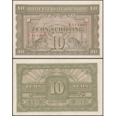 Áustria P-106a.2 S/Fe 10 Shilling 1944