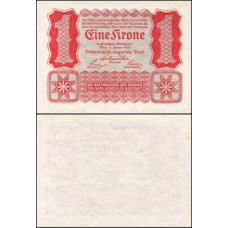 Áustria P-73 Fe 1 Krone 1922