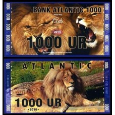 Bank Atlantic Gatos Selvagens 1.000 Ur 2016 Fe Fantasia