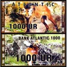 Bank Atlantic Canídeos 1.000 Ur 2016 Fe Fantasia