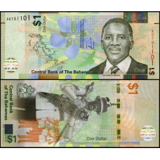 Bahamas P-77a Fe 1 Dollar 2017