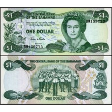 Bahamas P-70 Fe 1 Dollar 2002 Rainha ♛