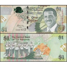 Bahamas P-71Aa Fe 1 Dollar 2015