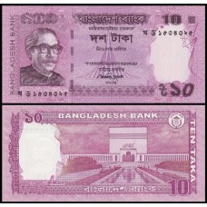 Bangladesh P-54b Fe 10 Taka 2013 Mujibur Rahman