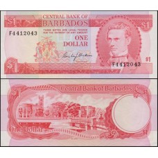 Barbados P-29a Fe 1 Dollar ND (1973)