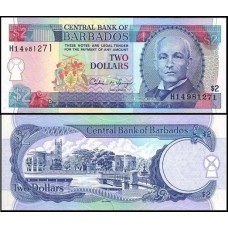 Barbados P-46 Fe 2 Dollars ND (1995)