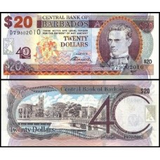 Barbados P-72 Fe 20 Dollars 2012 Comemorativa 40 Anos Barbados P-72 Fe 20 Dollars 2012 Comemorativa 40 Anos