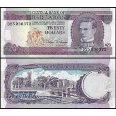 Barbados P-44 Fe 20 Dollars ND (1993) Samuel Prescod