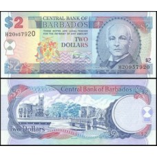 Barbados P-54b Fe 2 Dollars ND (1999)