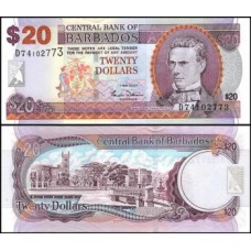 Barbados P-69a Fe 20 Dollars 2007 Barbados P-69a Fe 20 Dollars 2007