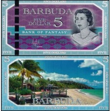 Barbuda 5 Dollars 2019 Fe Fantasia Rainha ♛
