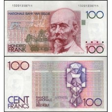Belgium Bélgica P-140a.1 Fe 100 Francs ND (1978-81) Hendrik Beyaert