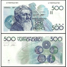 Belgium Bélgica P-143a.7 Fe 500 Francs ND (1979-98)