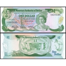 Belize P-38a Fe 1 Dollar 1980 Rainha ♛