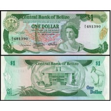 Belize P-43 Fe 1 Dollar 1983 Rainha ♛