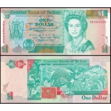 Belize P-51 Fe 1 Dollar 1990 Rainha ♛